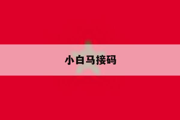 小白马接码 小白马接码