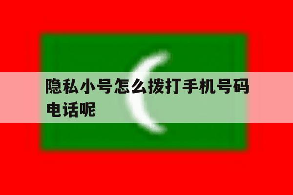 隐私小号怎么拨打手机号码电话呢 隐私小号怎么拨打手机号码电话呢